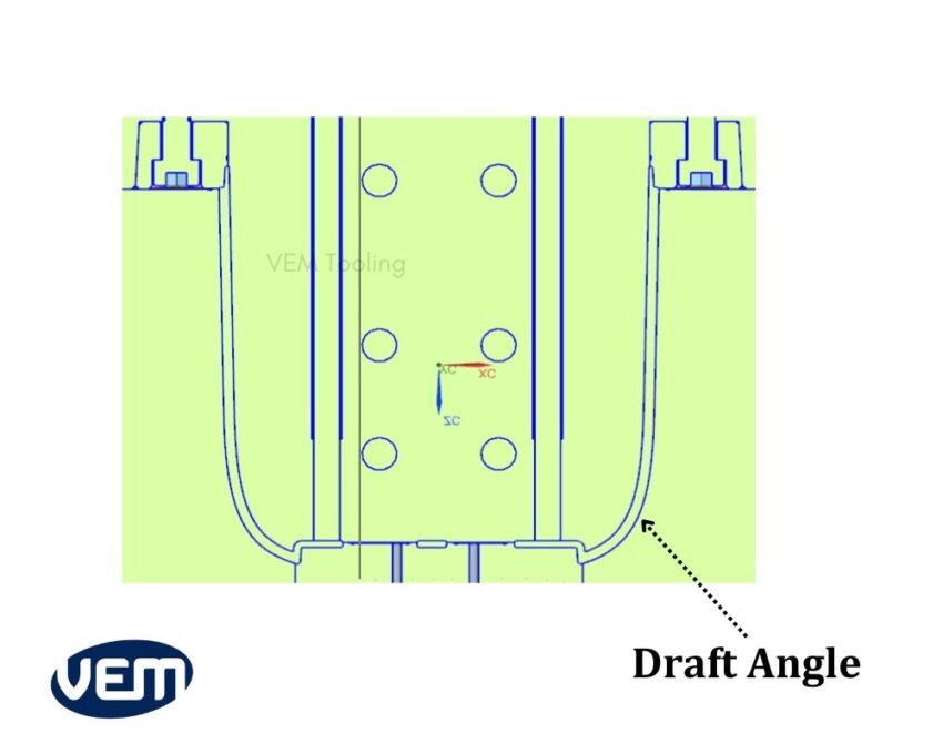 draft in injection molding