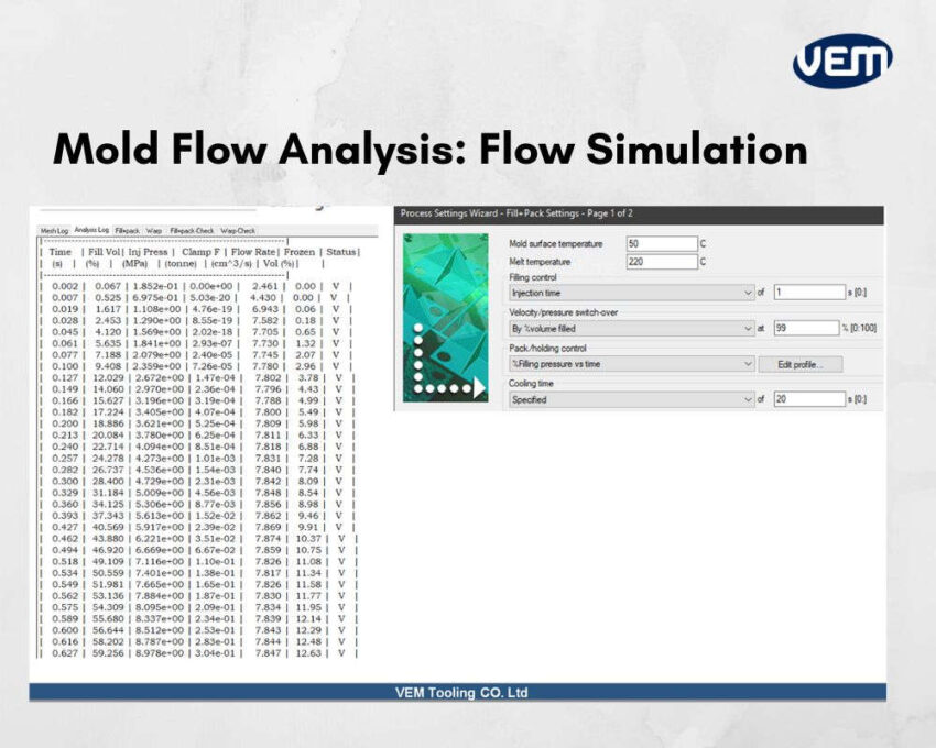 mold flow simulation